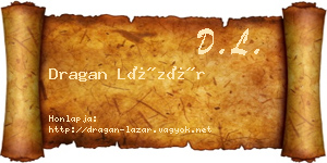 Dragan Lázár névjegykártya